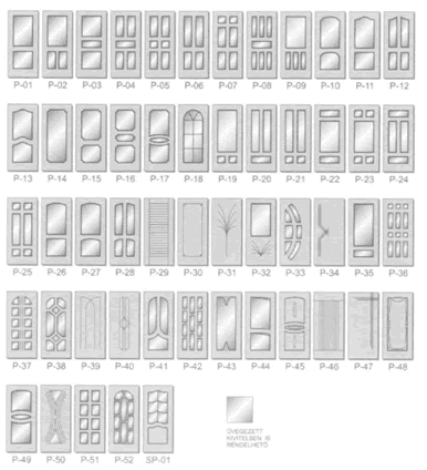MDF beltéri ajtó típusok